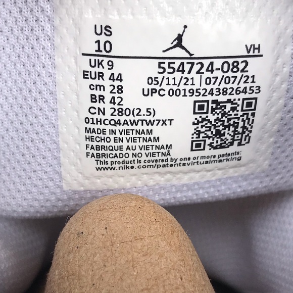 Air Jordan 1 Mid Linen (2021) Size 10 & 11 - Picture 8 of 10
